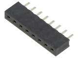 Soclu pini mamă 2mm 8 pini THT pentru PCB