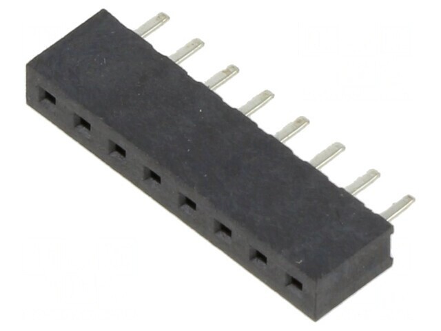 Soclu pini mamă 2mm 8 pini THT pentru PCB