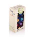 Cutie cu 3 perechi de șosete din bambus cu buline - negru, albastru &icirc;nchis, visiniu 43-46