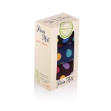 Cutie cu 3 perechi de șosete din bambus cu buline - negru, albastru &icirc;nchis, visiniu 43-46