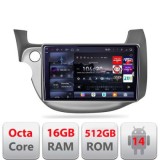 Navigatie Honda Fit 2008-2013 Android radio gps internet 8 core QLED 2K 16+512 360 Edotec CarStore Technology