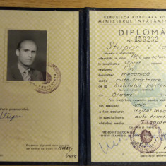 M3 C18 - 1963 - Diploma absolvire - Institutul politehnic