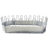 Iesle hranire animale ovala pentru baloti fan cu 22 locuri 3.4x1.7x1m