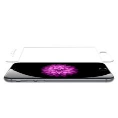 Folie protectie sticla securizata Iphone 6/6S 3D curbata, alb