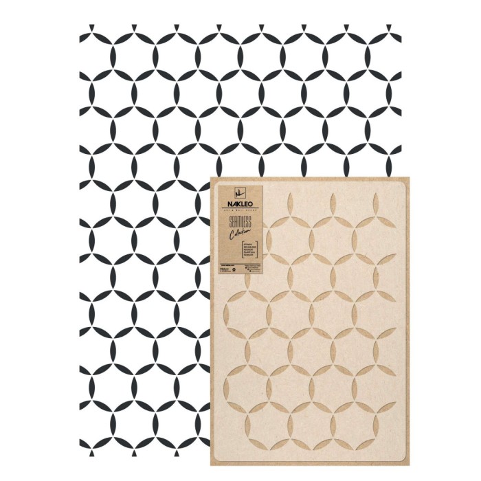 Reutilizabil Allover Plastic Șablon // CERCURI HEXAGONALE