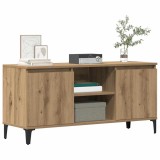 vidaXL Comodă TV, stejar artizanal, 102x35x50 cm, lemn prelucrat 856431