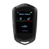Cheie Auto Smart cu Display 858 Negru, Activare Keyless Entry, 4 butoane, LCD cu touchscreen