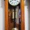 Ceas de perete cu pendul si 2 greutati -regulator vienez