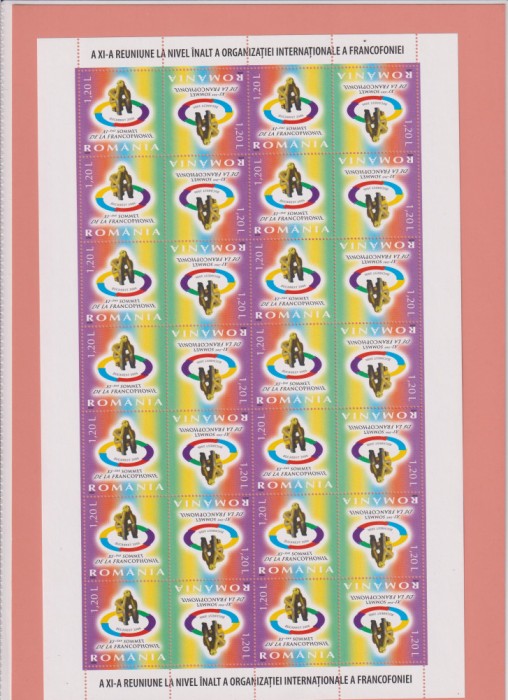 A X A REUNIUNE A FRANCOFONIEI BUC. 2006 LP.1740 MNH