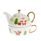 Set ceainic 420 ml cu ceasca 310 ml model craciun