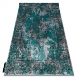 Covor DE LUXE modern 6754 Abstracțiune - structural verde / gri, 160x220 cm