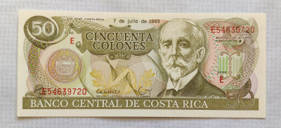 Costa Rica - 50 Colones (1993) foto