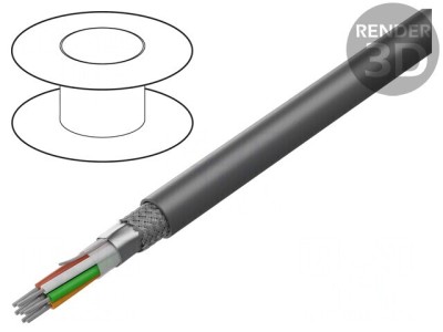 Cablu Xtra Guard Flex 7x22AWG PVC Gri 30.5m foto