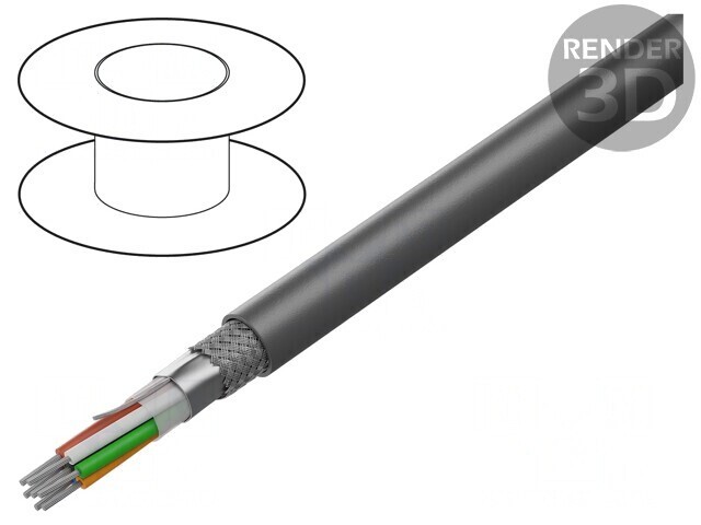 Cablu Xtra Guard Flex 7x22AWG PVC Gri 30.5m