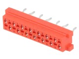 Conector Micro-MaTch mamă 14 PIN THT