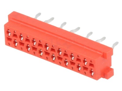 Conector Micro-MaTch mamă 14 PIN THT foto