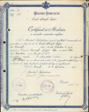 HST A1854 Certificat absolvire 1926 Liceul Gheorghe Lazăr București