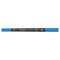 Pix Liner cu Doua Capete Daco Pensuliner, Varf Metalic 0.4 mm si Varf Tip Pensula, Albastru Deschis, Pixuri Linere, Linere Daco, Pix cu Doua Capete, P