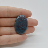 Cabochon rubin in kianit 34x23x5mm c34