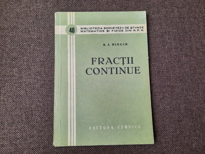 A. I. Hincin - Fractii continue RM3