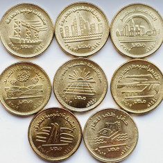 Set 8 monede Egipt 8 x 50 piastres 2019 UNC - A028