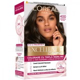 Vopsea de par permanenta Excellence Creme 400 Saten Inchis Natural, 192ml, L&#039;Oreal Paris