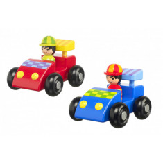 Set masini de curse din lemn Orange Tree Toys