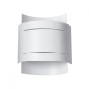 Lampă De Perete Hestia Alb Oțel 1 Bec Dreptunghiular Modern De Interior