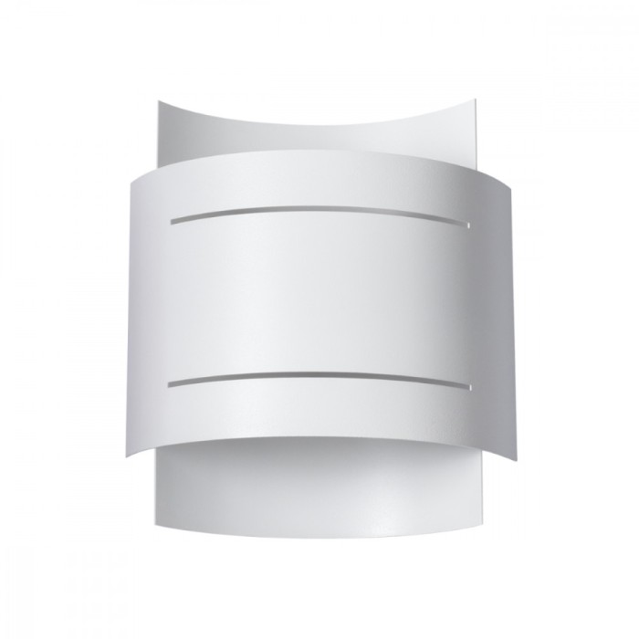 Lampă De Perete Hestia Alb Oțel 1 Bec Dreptunghiular Modern De Interior