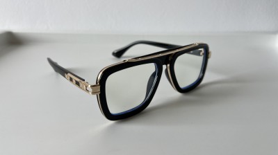 Ochelari de soare Louis Vuitton Style - Rama neagra Lentile transparente foto