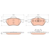 TRW set placute frana, frana disc