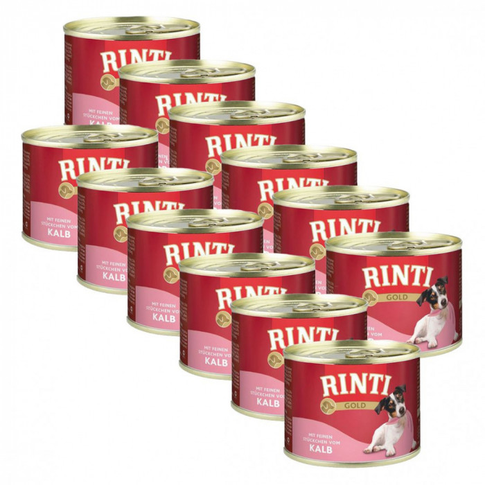 Rinti Gold Adult conservă cu carne de viţel 12 x 185 g