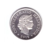 Moneda Elvetia 10 rappen 2015, stare foarte buna, curata, Europa, Cupru-Nichel