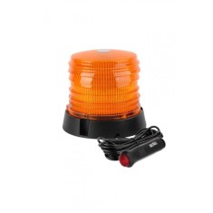 Girofar led 12v-24v, cu magnet si mufa de bricheta, lumina galbena, premium