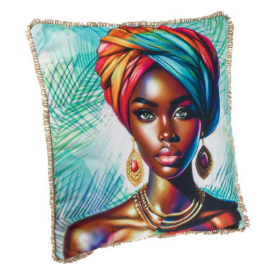 Perna de Vara Colorata Model Femeie din Africa cu Franjuri foto