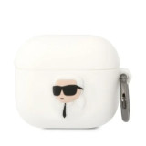Cumpara ieftin Husa Karl Lagerfeld 3D Karl Head pentru Airpods 3 White