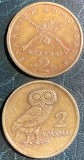GRECIA LOT DOUA MONEDE, 2 DRAHME 1973 si 2 DRAHME 1978/ PIESELE DIN POZE, Europa