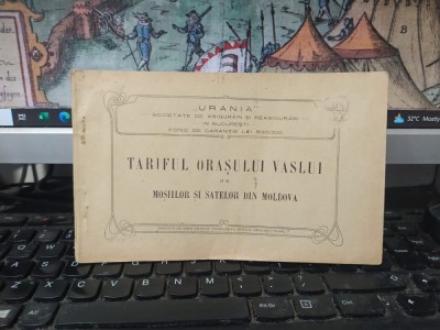 Urania, Societate de asigurări și reasigurări, Tariful orașului Vaslui și al moșiilor și satelor din Moldova, București c. 1911, 054 foto