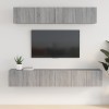 VidaXL Set dulapuri TV, 5 piese, gri sonoma, lemn prelucrat 3114428