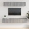 vidaXL Set dulapuri TV, 5 piese, gri sonoma, lemn prelucrat 3114428