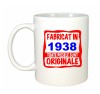 Cana alba personalizata Fabricat in 1938 toate piesele sunt originale, INOVATIX&reg;. 330ml, Oem