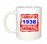 Cana alba personalizata Fabricat in 1938 toate piesele sunt originale, INOVATIX&reg;. 330ml