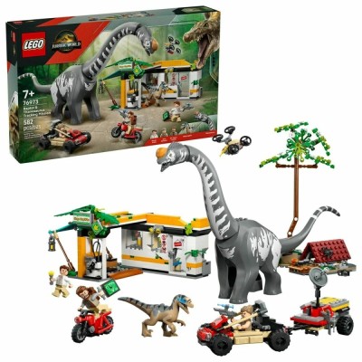 Set de Construcție Lego JURASSIC WORLD 76973 Raptor &amp;amp; Titanosaurus Tracking Mission foto