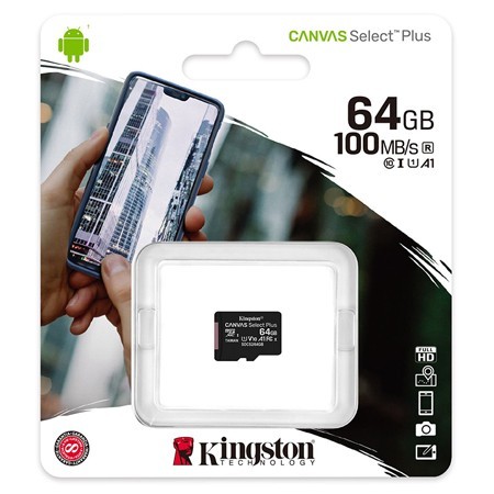 MICRO SD CARD 64GB CLASS 10 KINGSTON