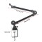 Brat universal stativ suport universal 38cm / 33cm