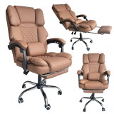 Scaun de birou maro, cu suport picioare si perna de masaj, max 150 kg, 61x116-123 cm, JollyMag, KO42CAP