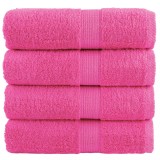 vidaXL Prosoape m&acirc;ini premium SOLUND 4 buc roz 30x30 cm 600 gsm