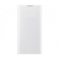 Husa Flip Book Samsung N970 Galaxy Note 10, Flip Carte LED View Cover, Alb, Blister EF-NN970PWEGWW Original