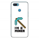 Husa compatibila cu Oppo A12 Silicon Gel Tpu Model Minecraft Miner