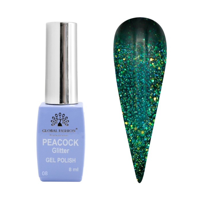 Oja semipermanenta Peacock 8 ml, 08